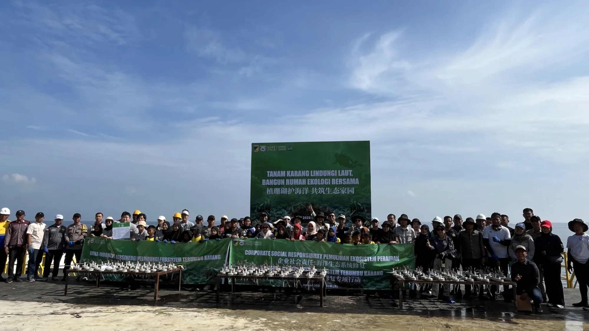 Kegiatan tanam karang di Morowali